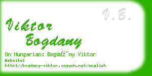 viktor bogdany business card